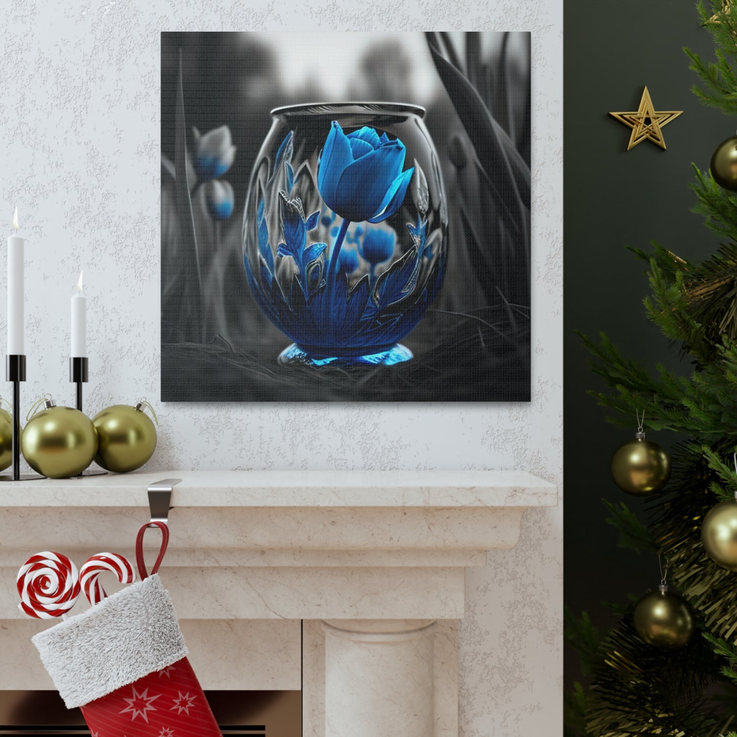 Canvas Gallery Wraps Tulip Blue 2