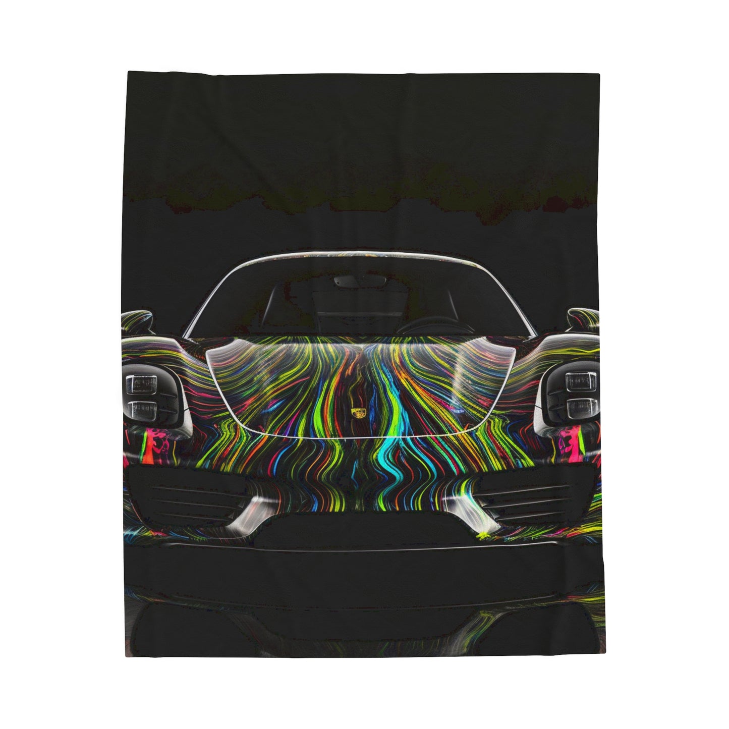 Velveteen Plush Blanket Porsche Line 3