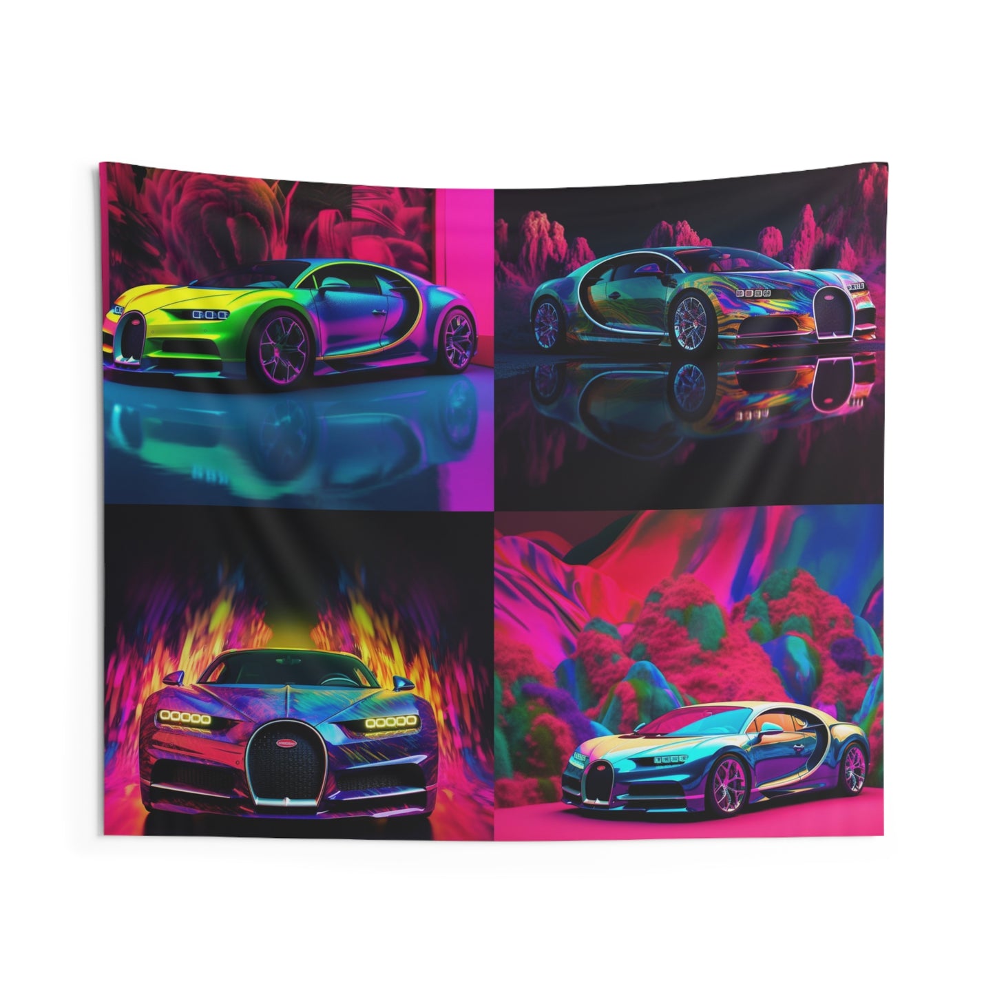 Indoor Wall Tapestries Florescent Bugatti Flair 5