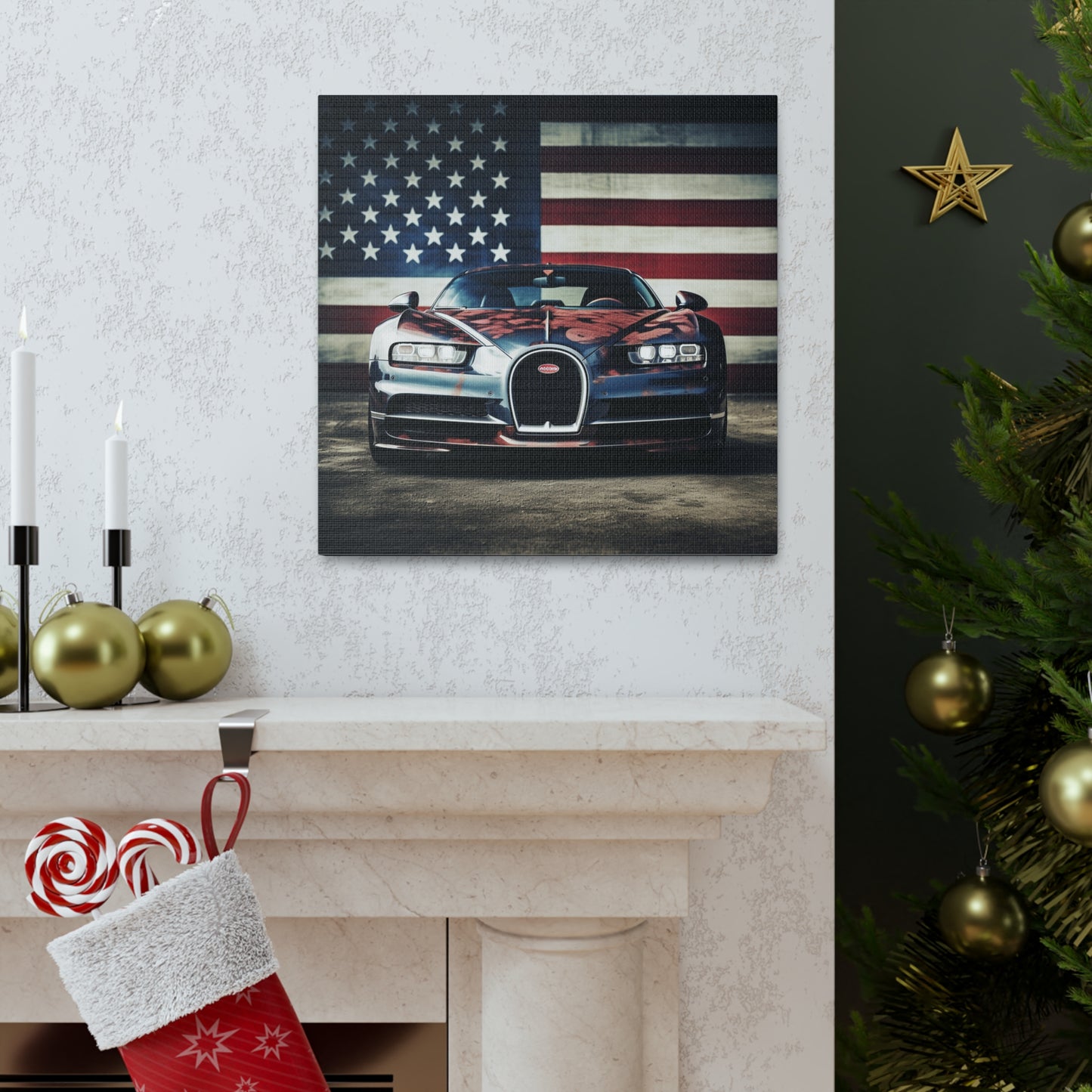 Canvas Gallery Wraps Bugatti Flag 3