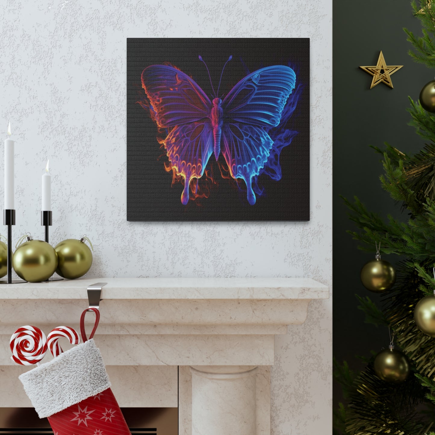 Canvas Gallery Wraps Thermal Butterfly 1