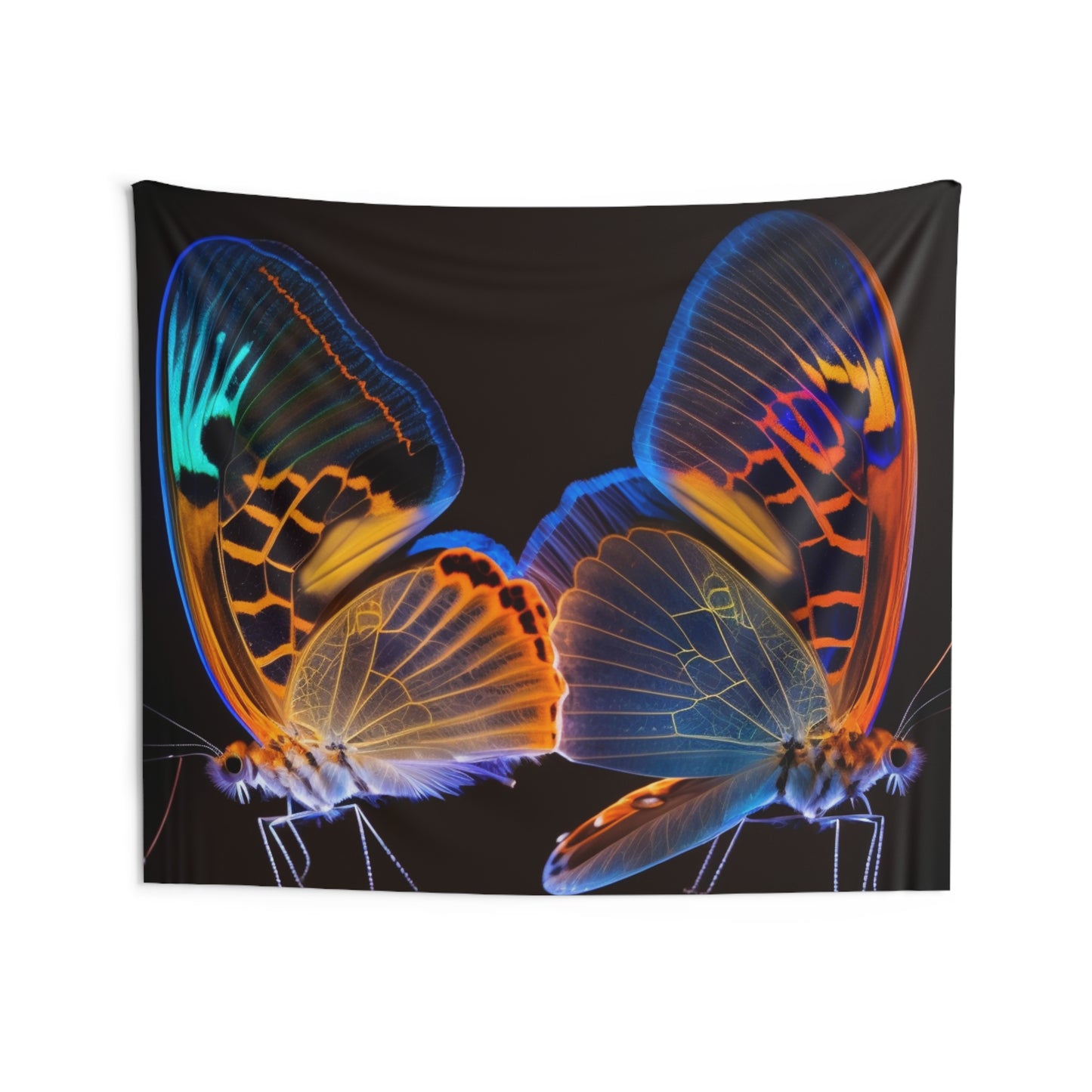 Indoor Wall Tapestries Neon Glo Butterfly 2
