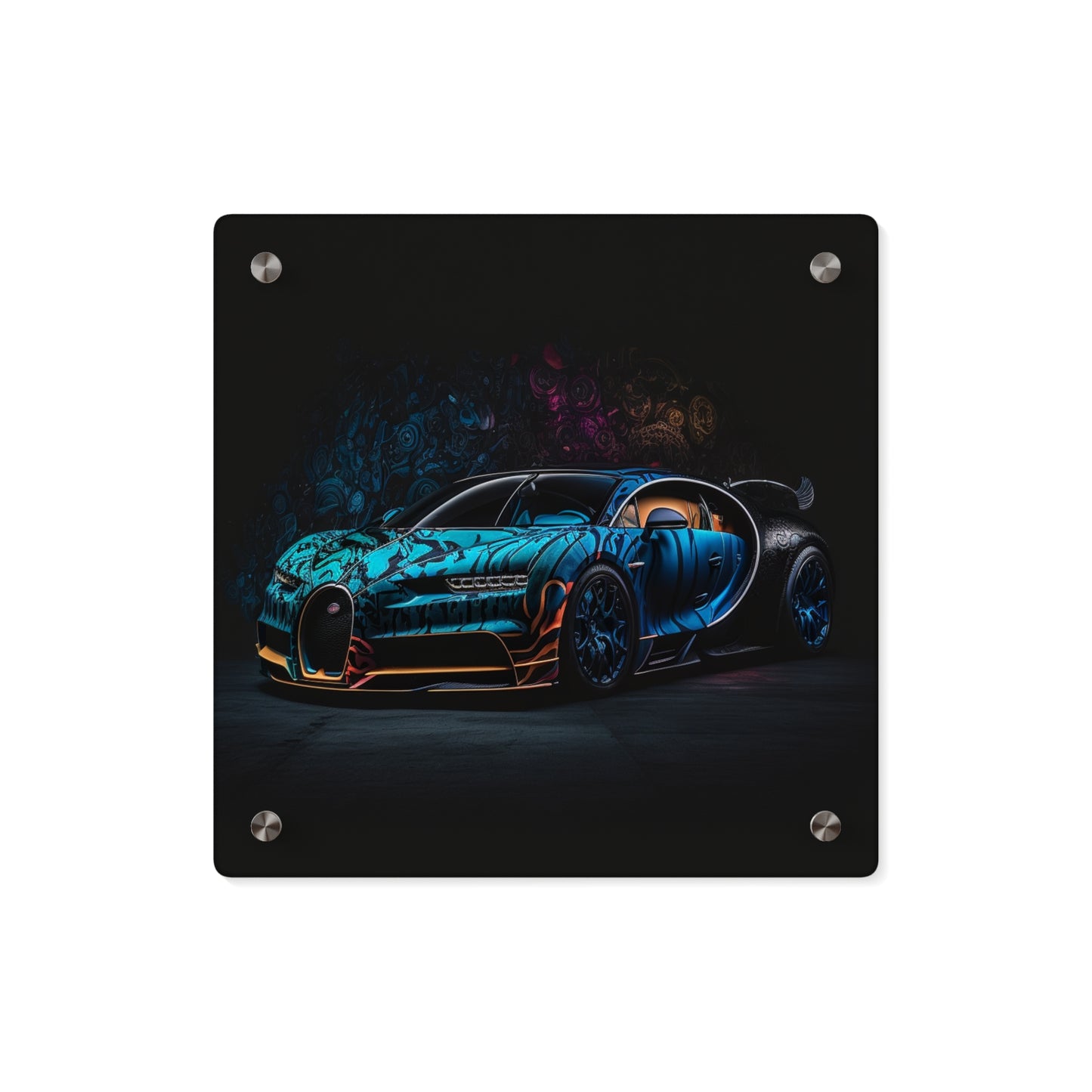 Acrylic Wall Art Panels Bugatti Blue 3