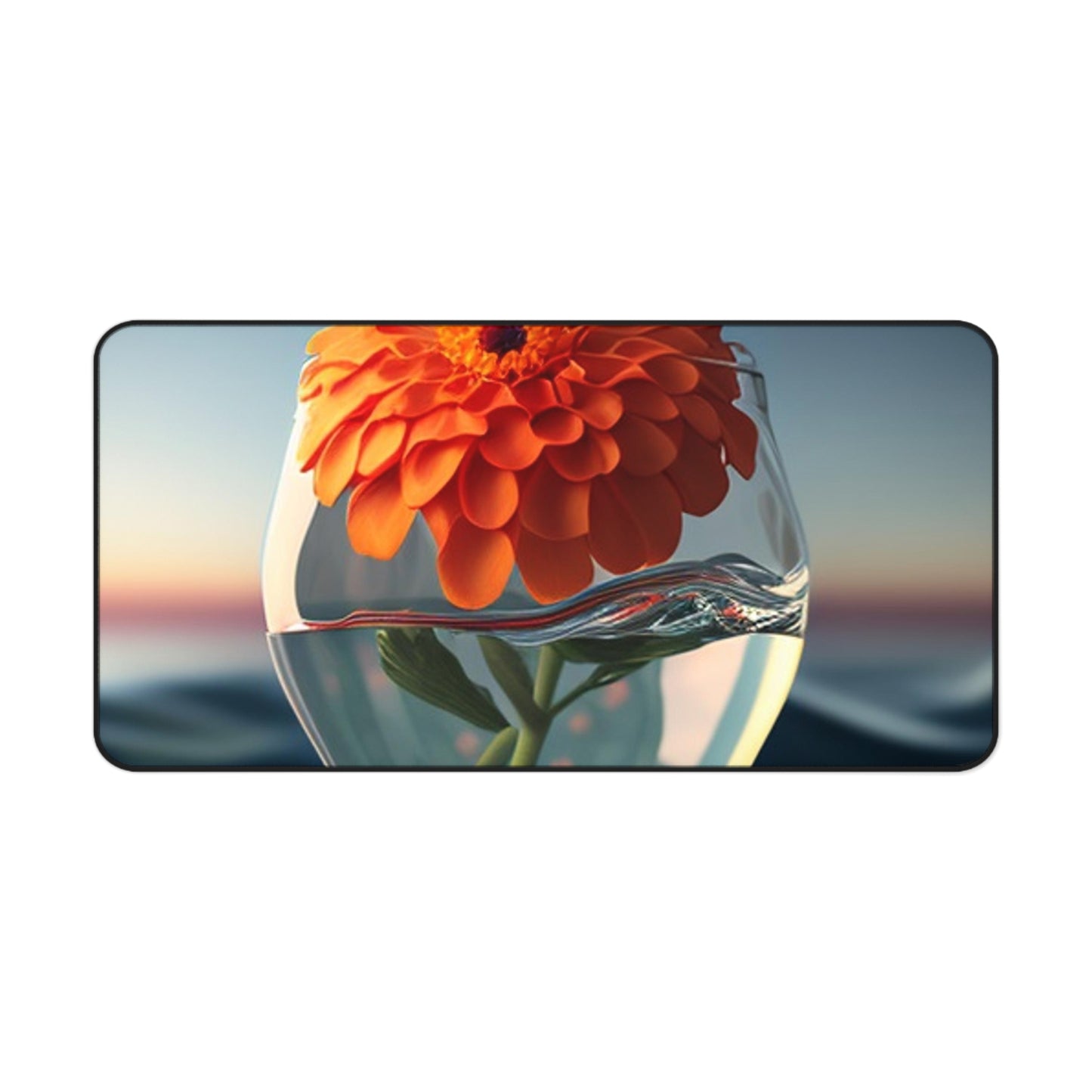 Desk Mat Orange Zinnia 4