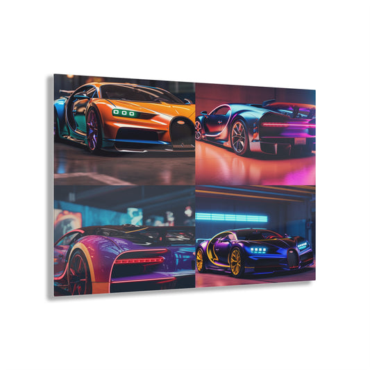 Acrylic Prints Hyper Bugatti Neon Chiron 5