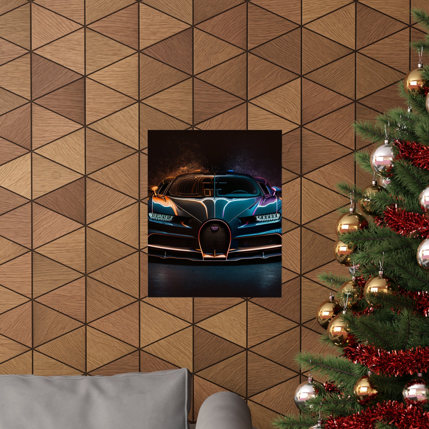 Premium Matte Vertical Posters Bugatti Chiron Super 3