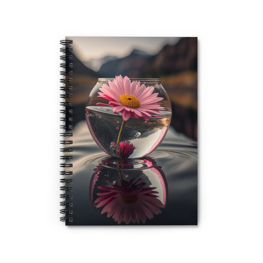 Spiral Notebook - Ruled Line Daisy in a vase 3