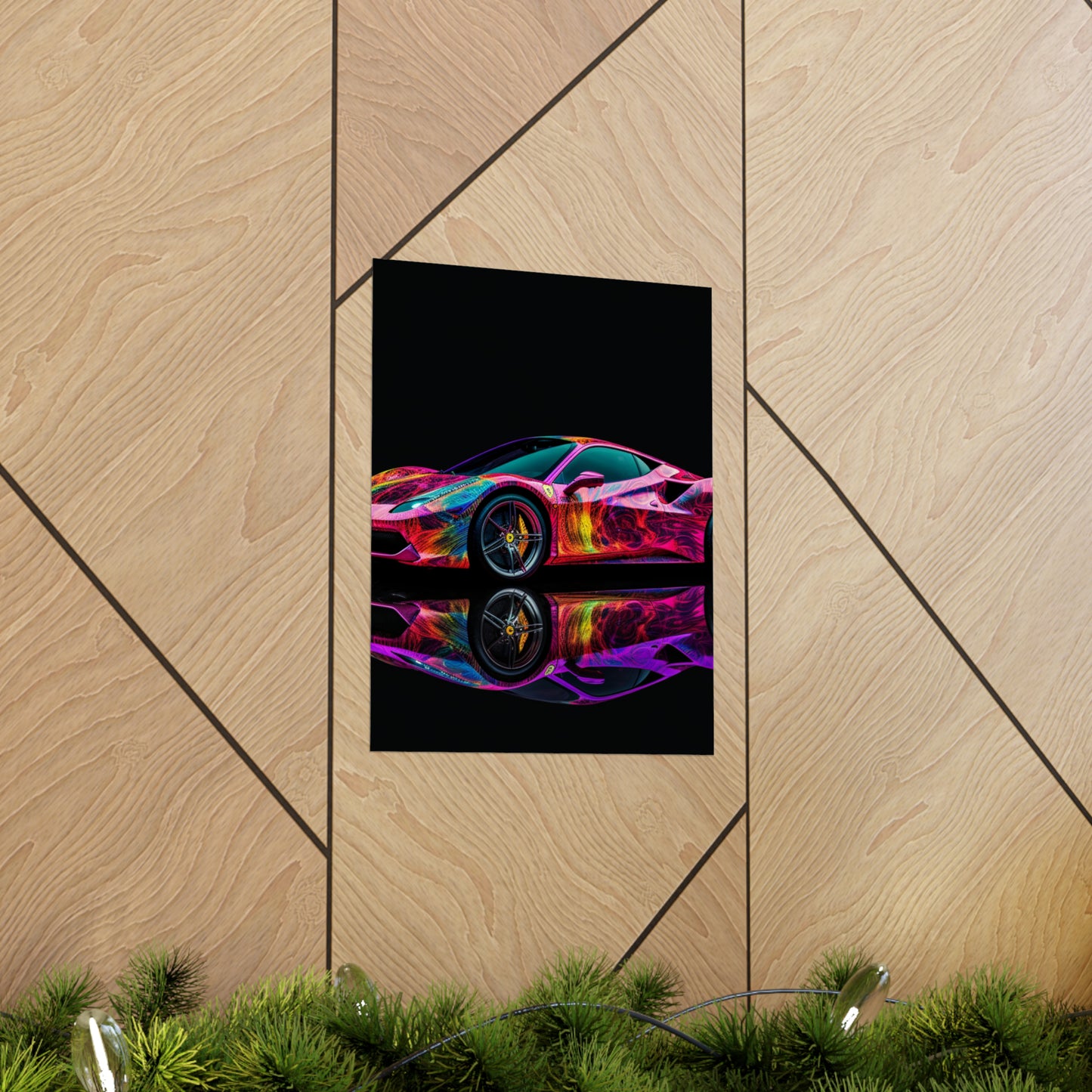 Premium Matte Vertical Posters Ferrari Color 4