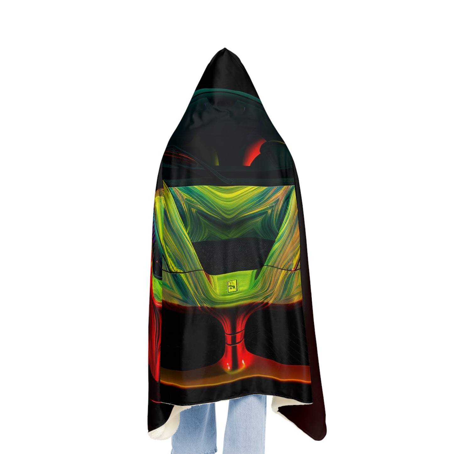 Snuggle Hooded Blanket Ferrari Neon 1