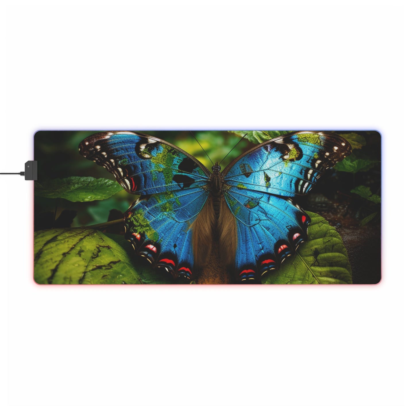 LED Gaming Mouse Pad Jungle Butterfly 2