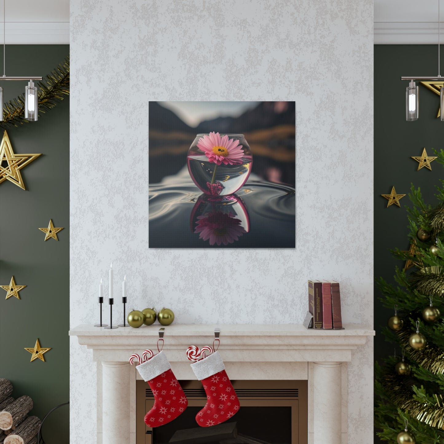 Canvas Gallery Wraps Pink Daisy 1