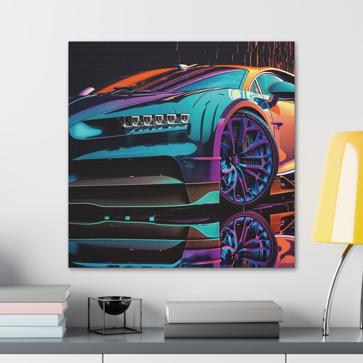 Canvas Gallery Wraps Bugatti Neon Chiron 1