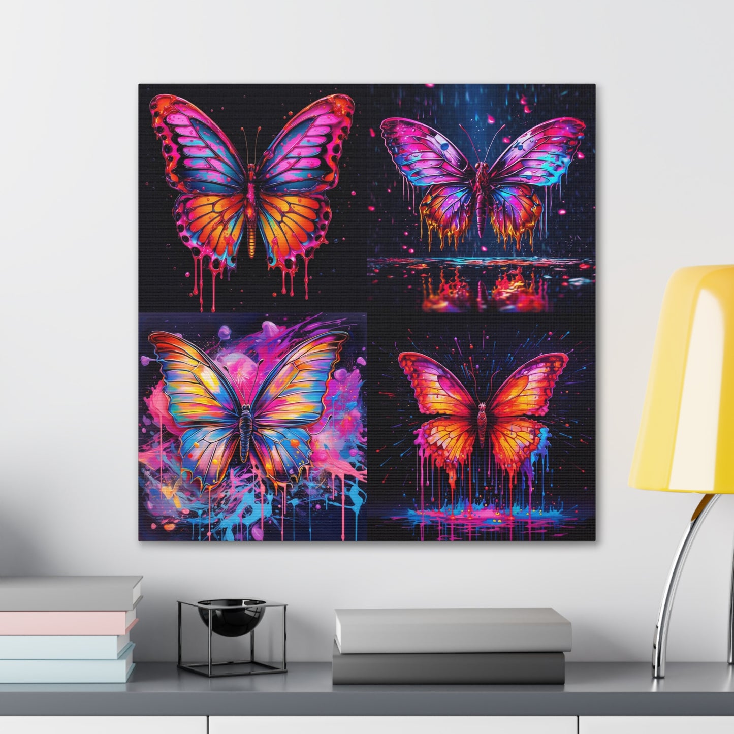 Canvas Gallery Wraps Pink Butterfly Flair 5