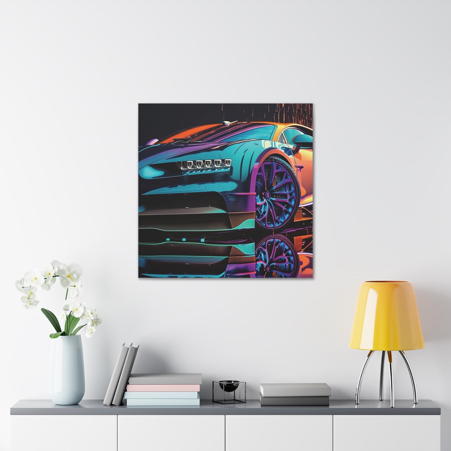 Canvas Gallery Wraps Bugatti Neon Chiron 1