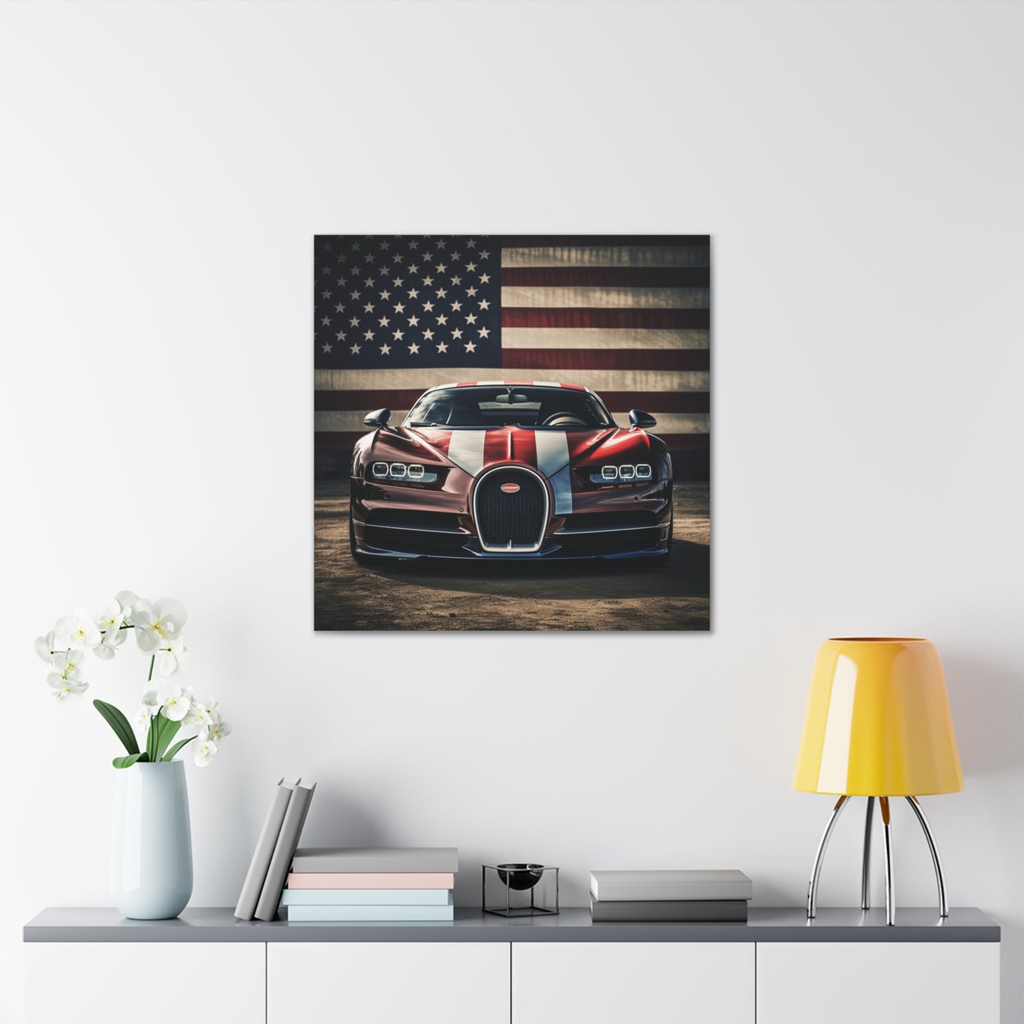 Canvas Gallery Wraps Bugatti Flag 1