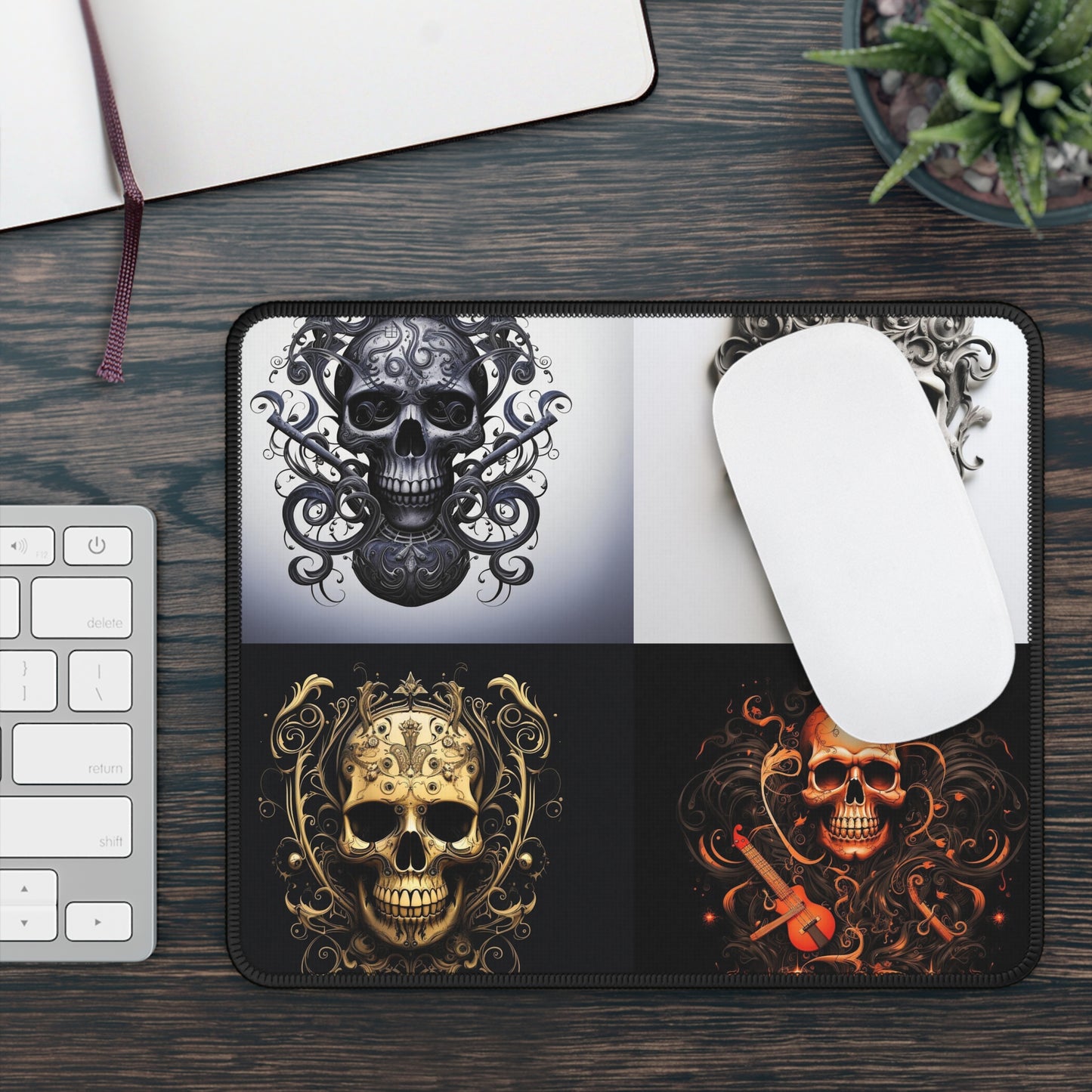 Gaming Mouse Pad  Skull Treble Clef 5