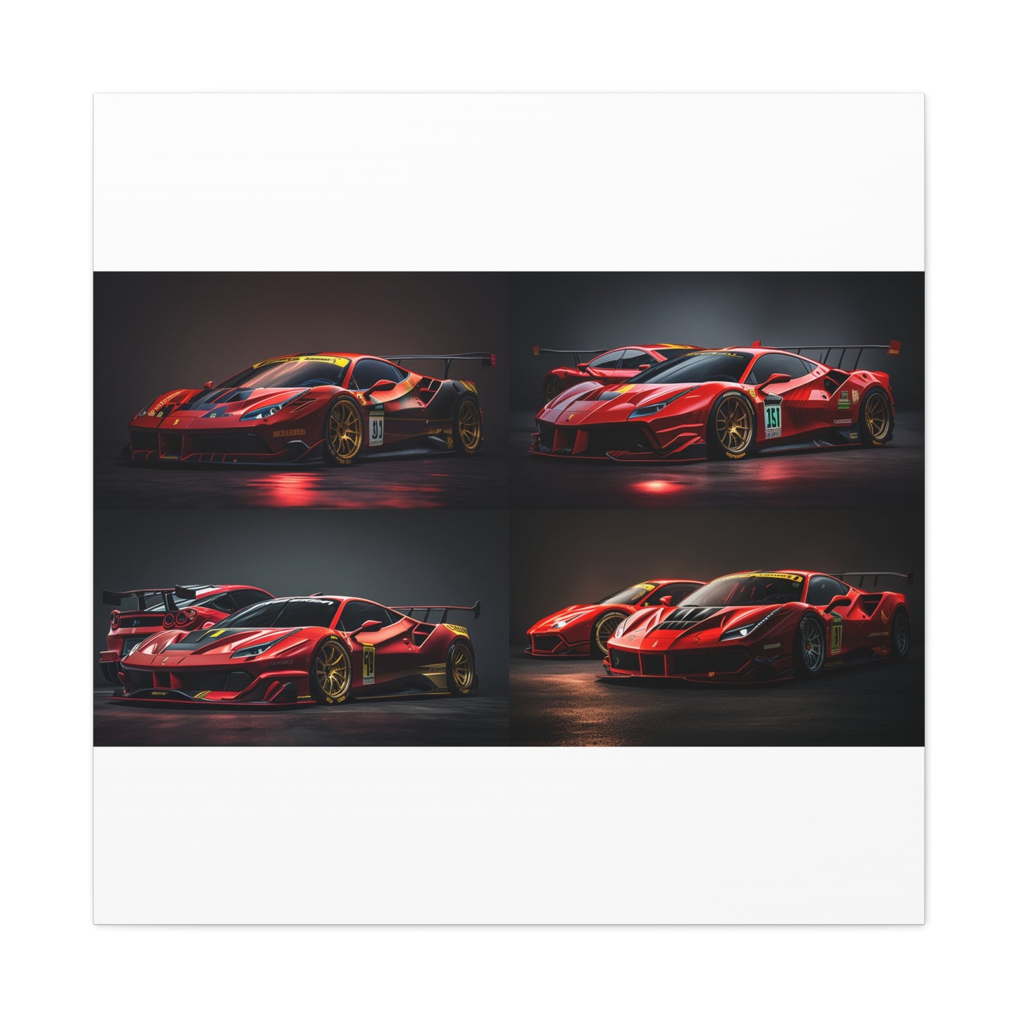 Canvas Gallery Wraps Ferrari Red 5