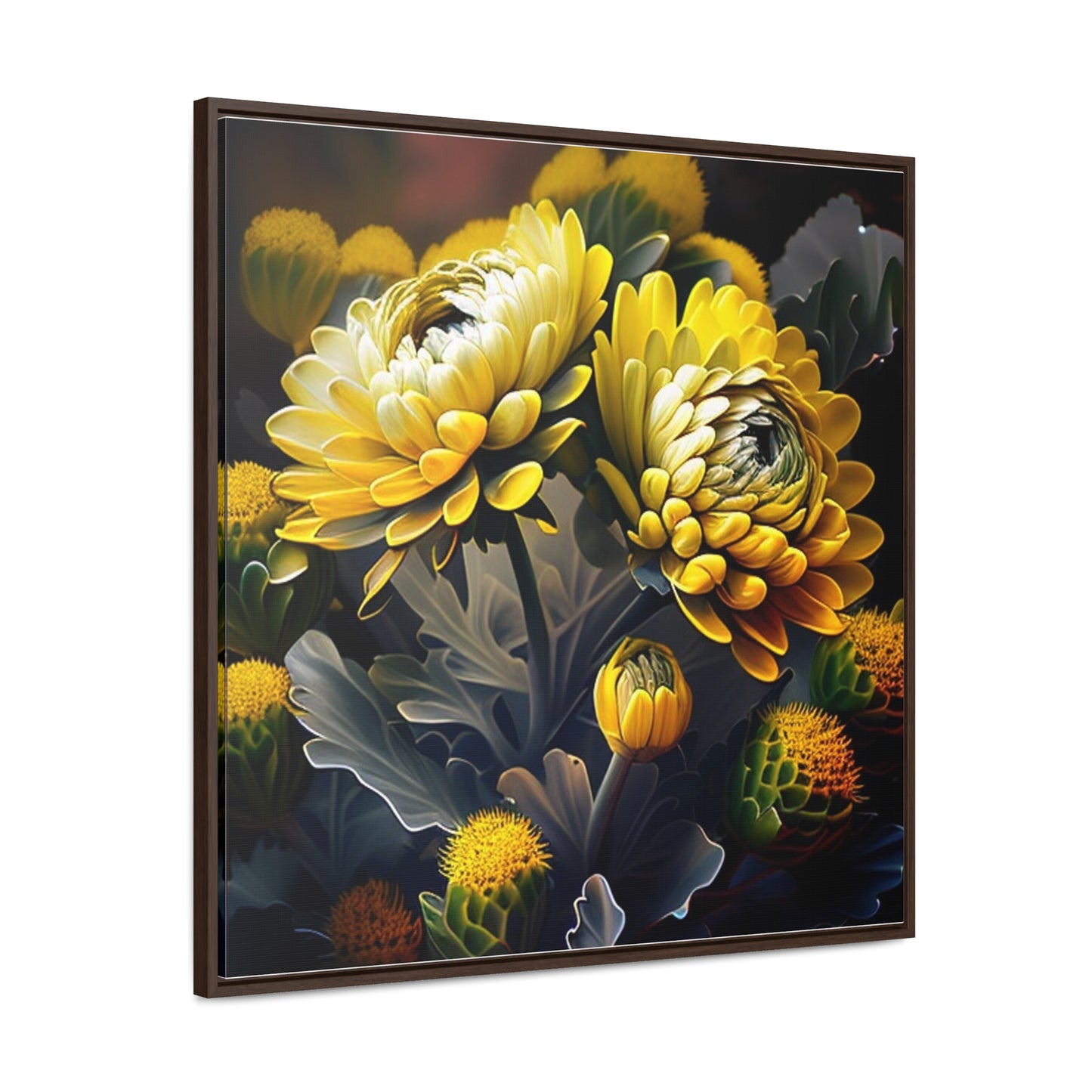 Gallery Canvas Wraps, Square Frame Yellow Hermosas Flores Amarillas 2