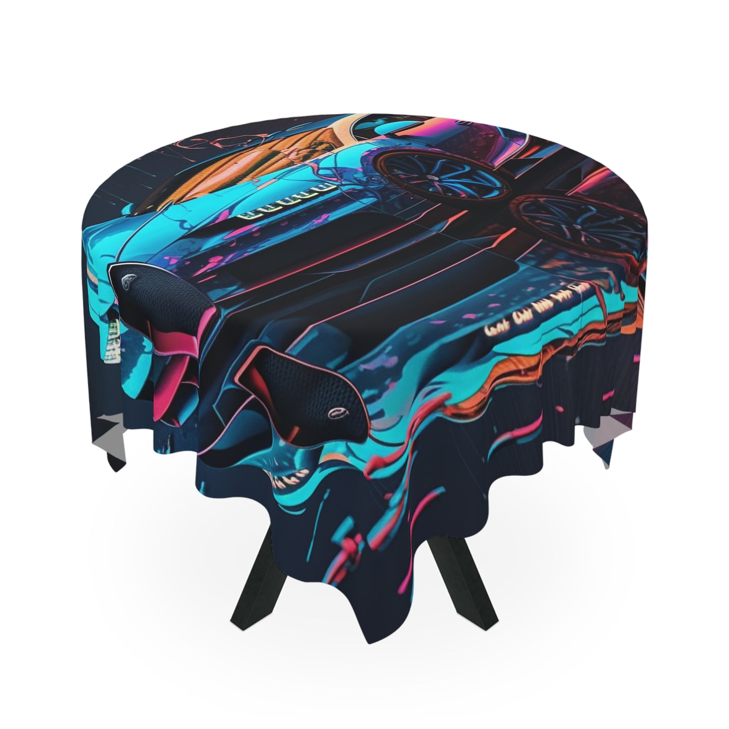 Tablecloth Bugatti Neon Chiron 4