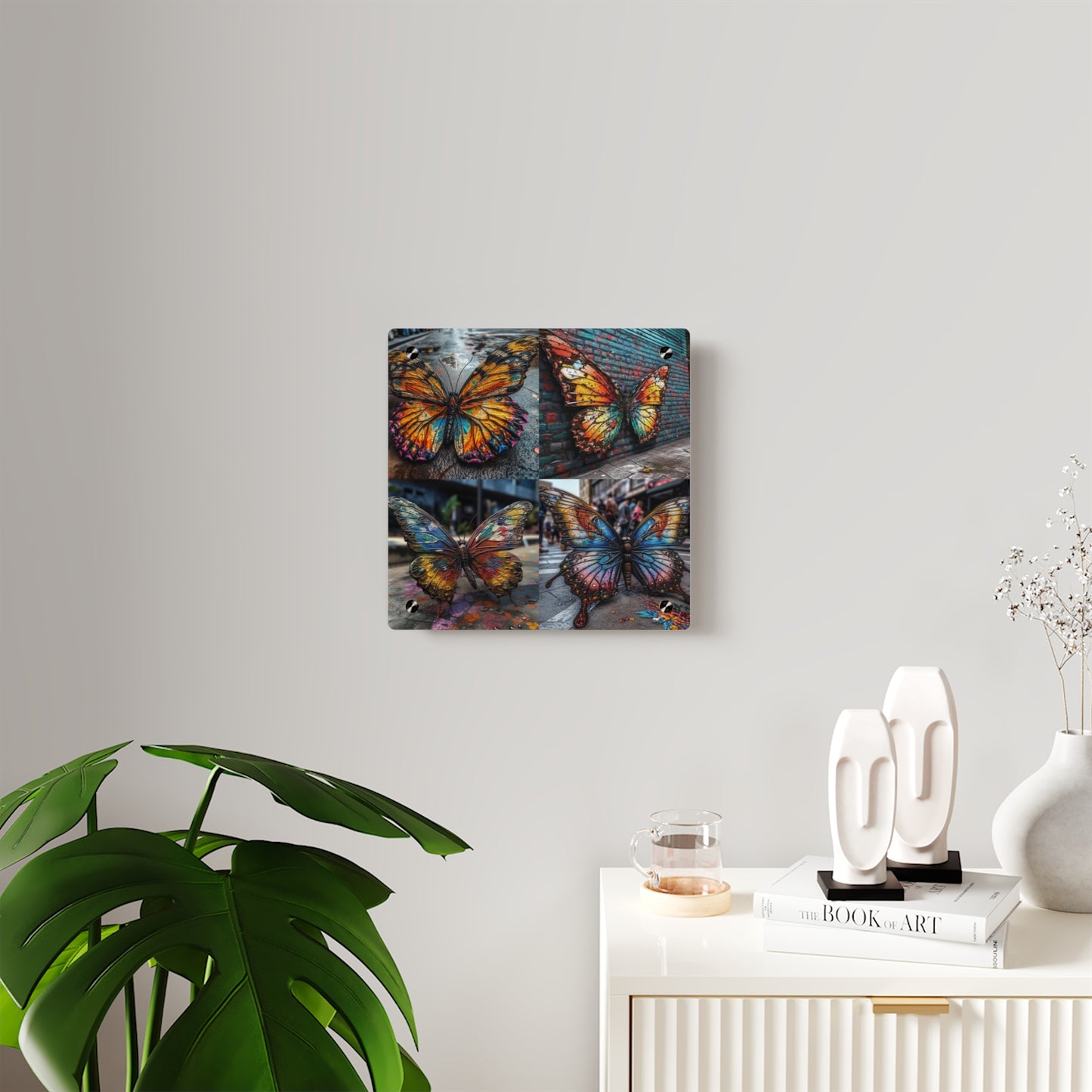 Acrylic Wall Art Panels Liquid Street Butterfly 5