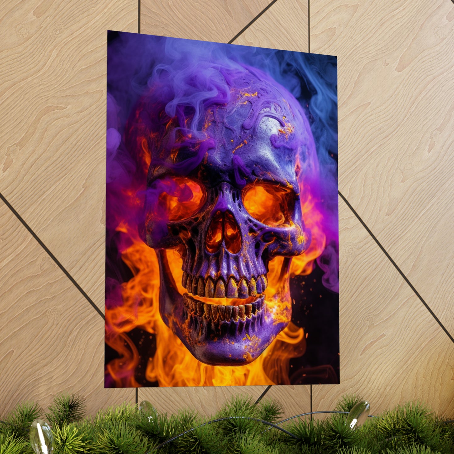 Premium Matte Vertical Posters Macro Skull 1