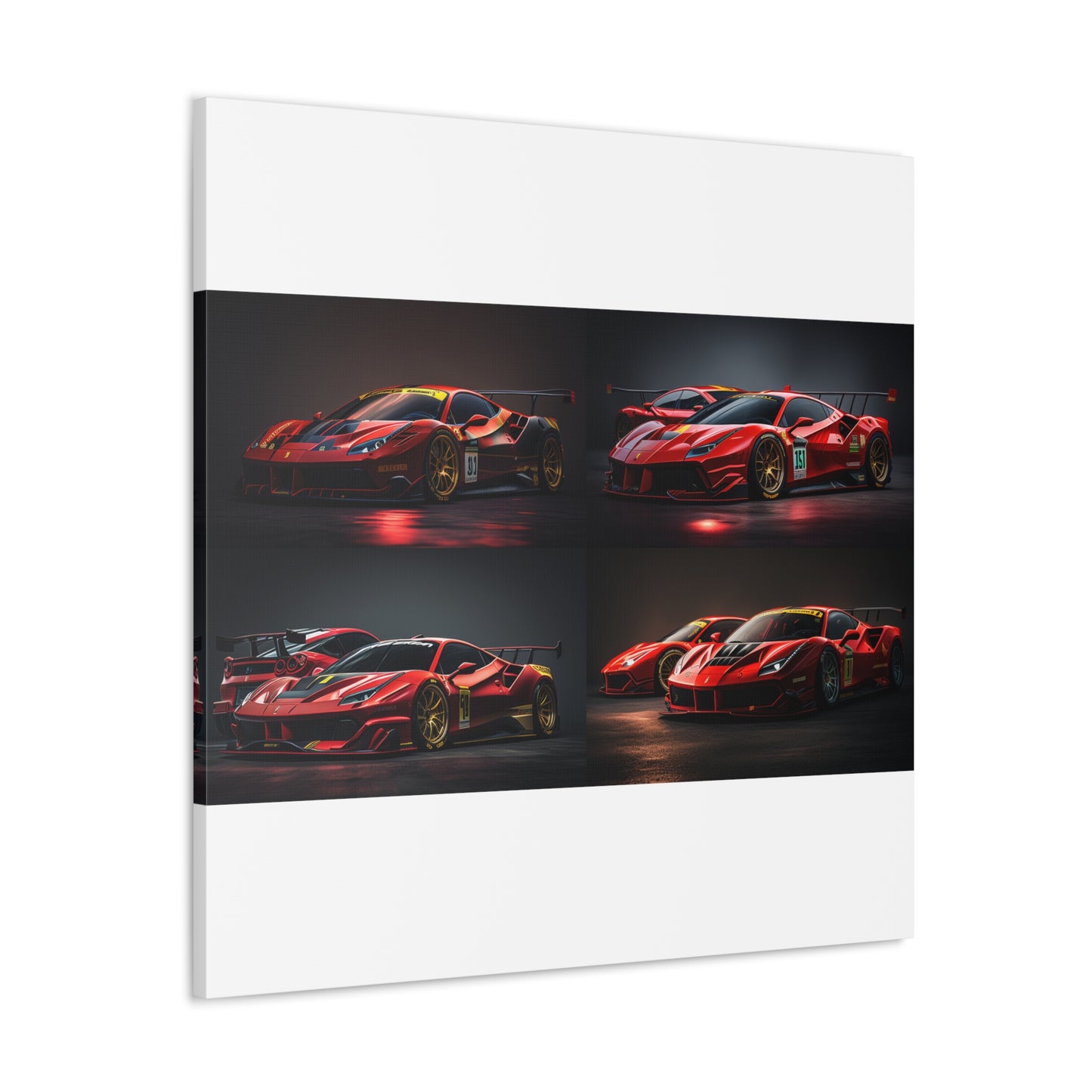 Canvas Gallery Wraps Ferrari Red 5