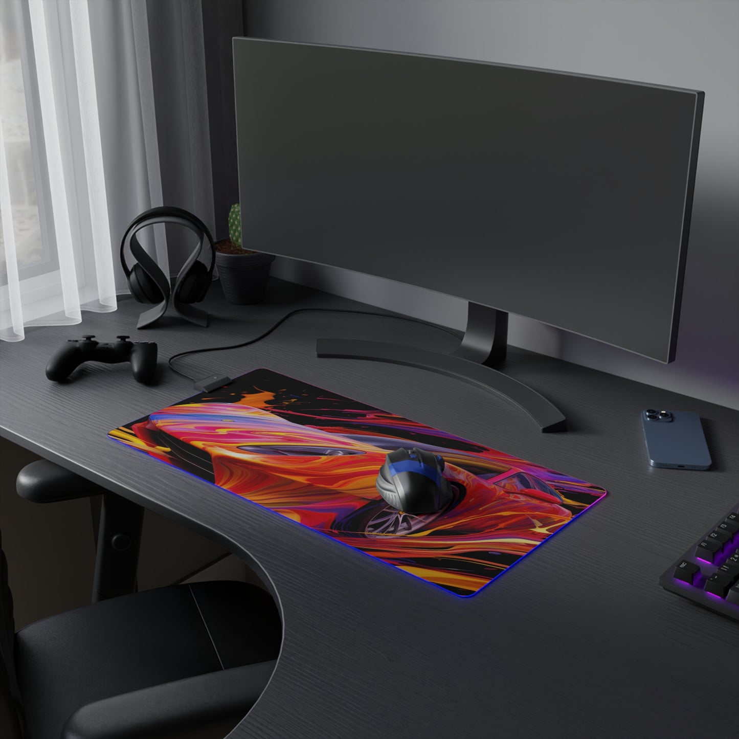 LED Gaming Mouse Pad Ferrari Water Fusion 2