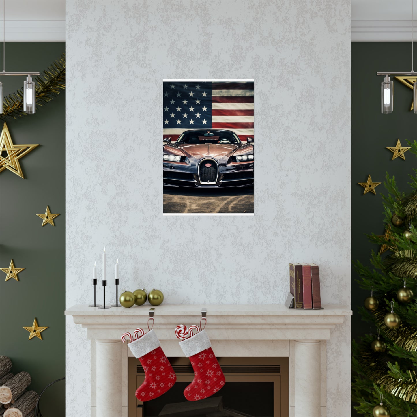 Premium Matte Vertical Posters Bugatti Flag 4