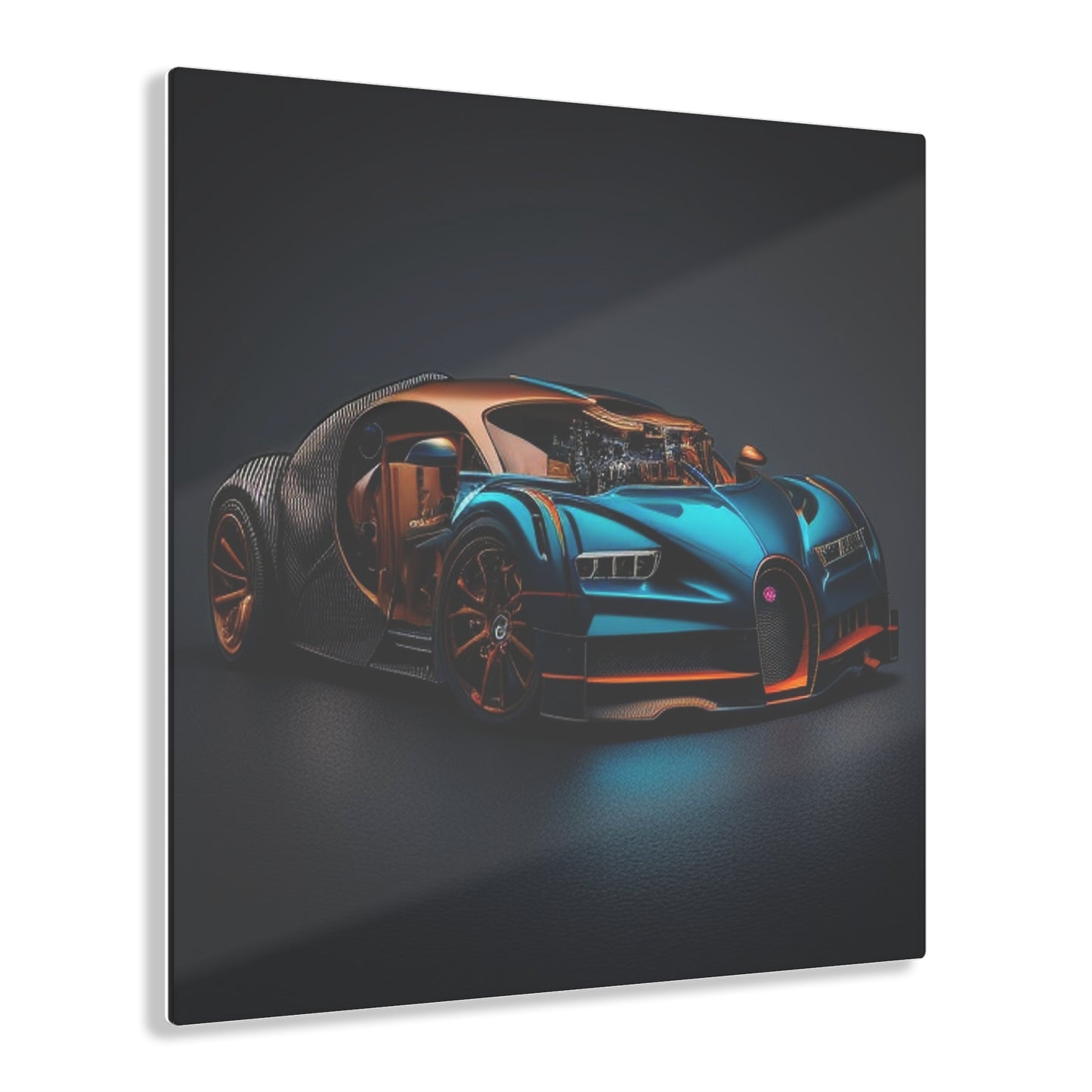 Acrylic Prints Bugatti Blue 4