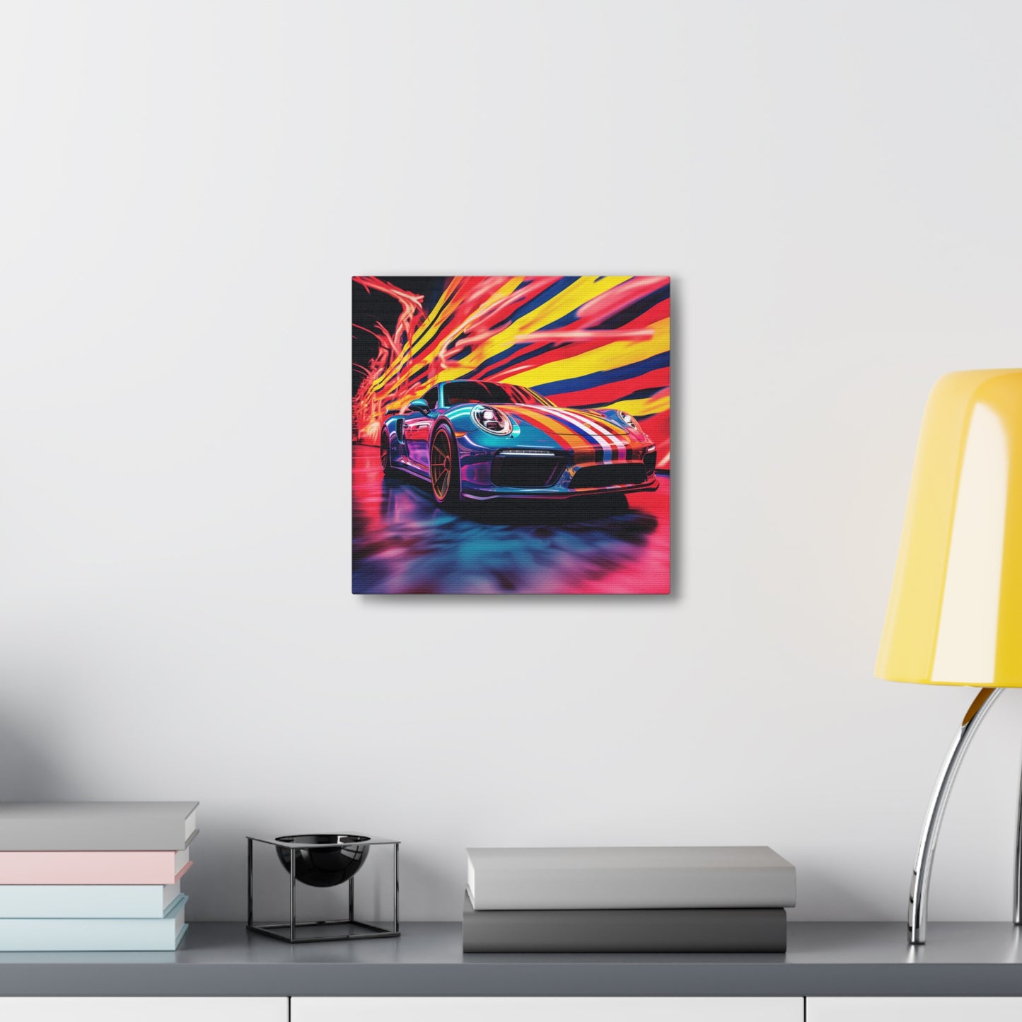 Canvas Gallery Wraps Macro American Flag Porsche 2