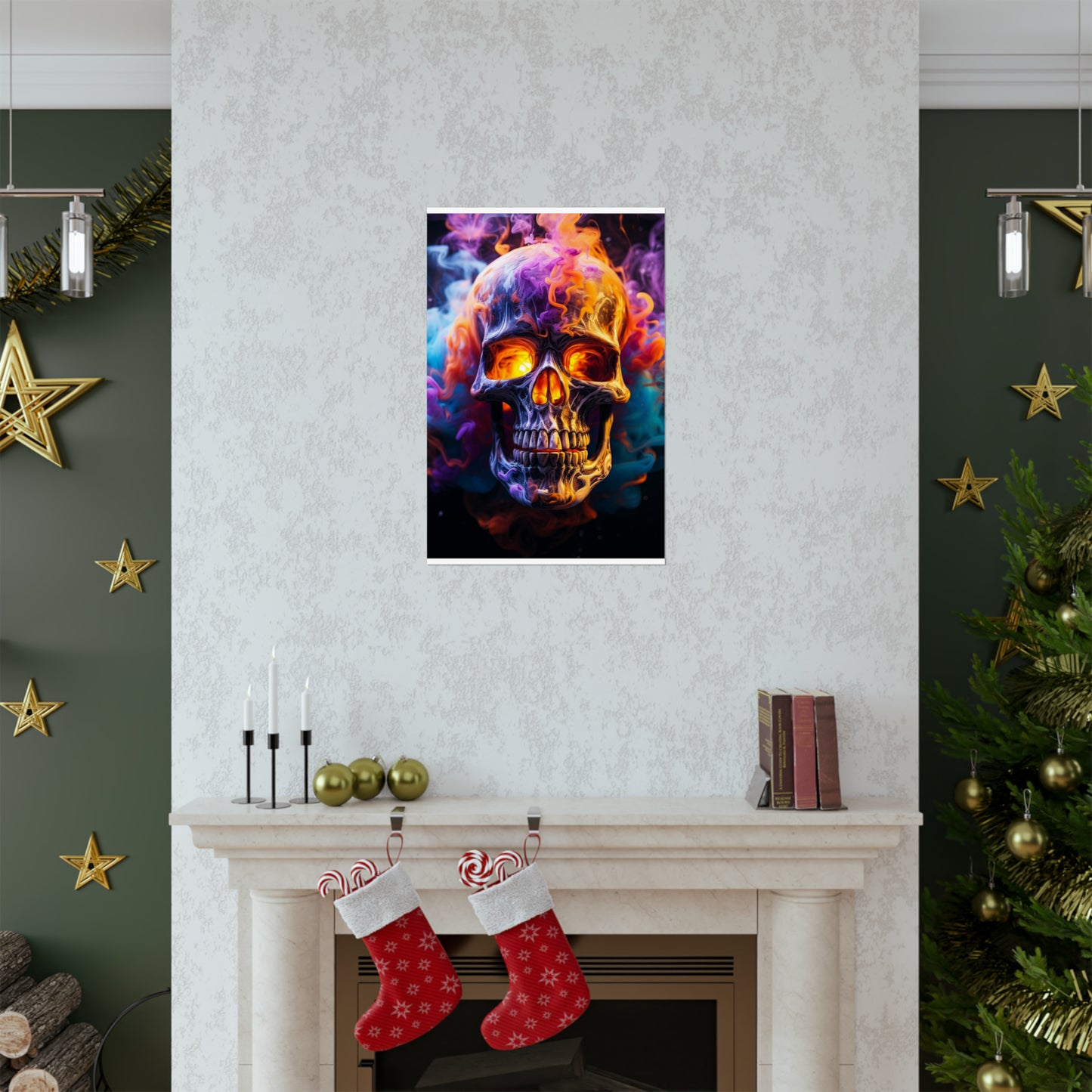 Premium Matte Vertical Posters Macro Skull 2