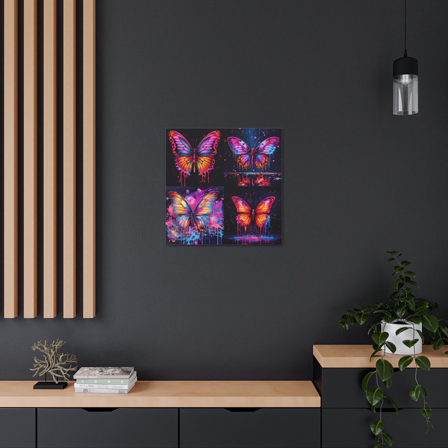 Canvas Gallery Wraps Pink Butterfly Flair 5