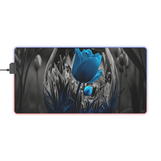 LED Gaming Mouse Pad Tulip Blue 6