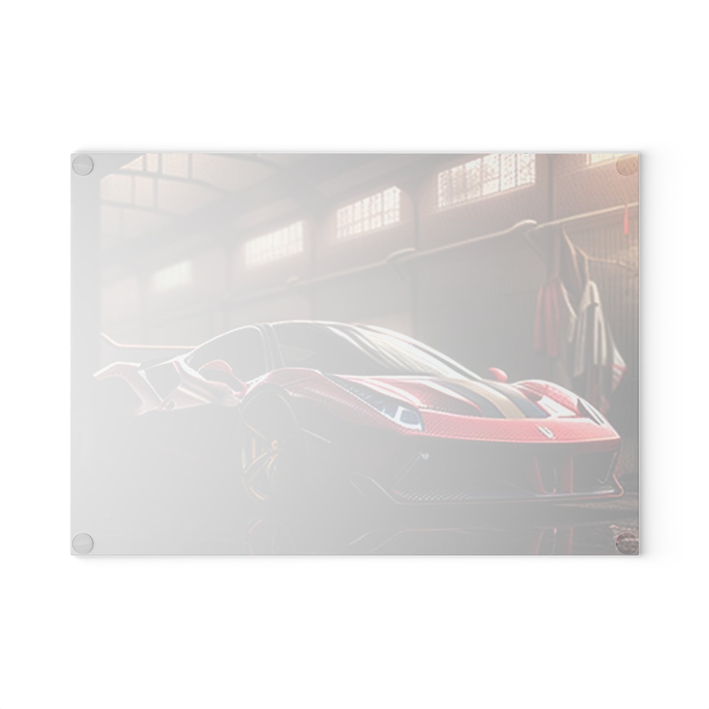 Glass Cutting Board Ferrari Hyper 4