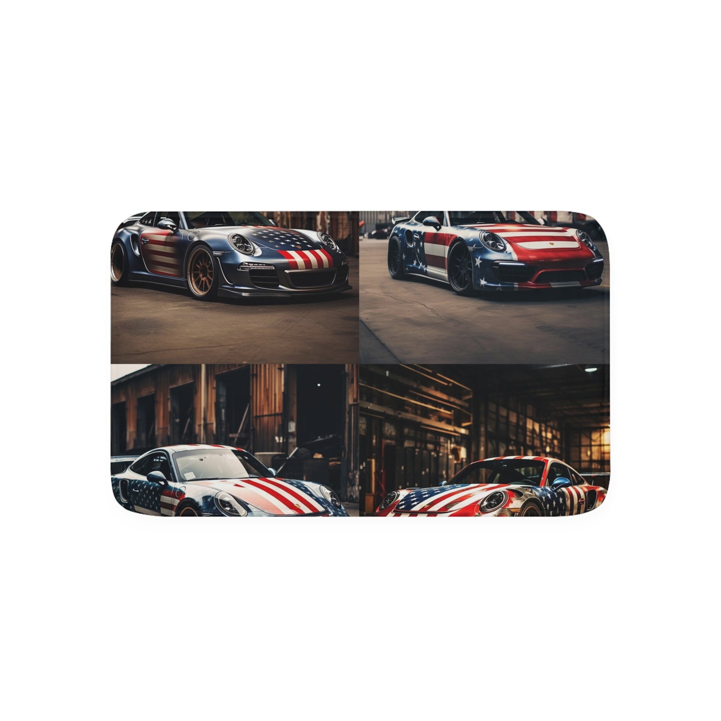 Memory Foam Bath Mat American Flag Porsche 5