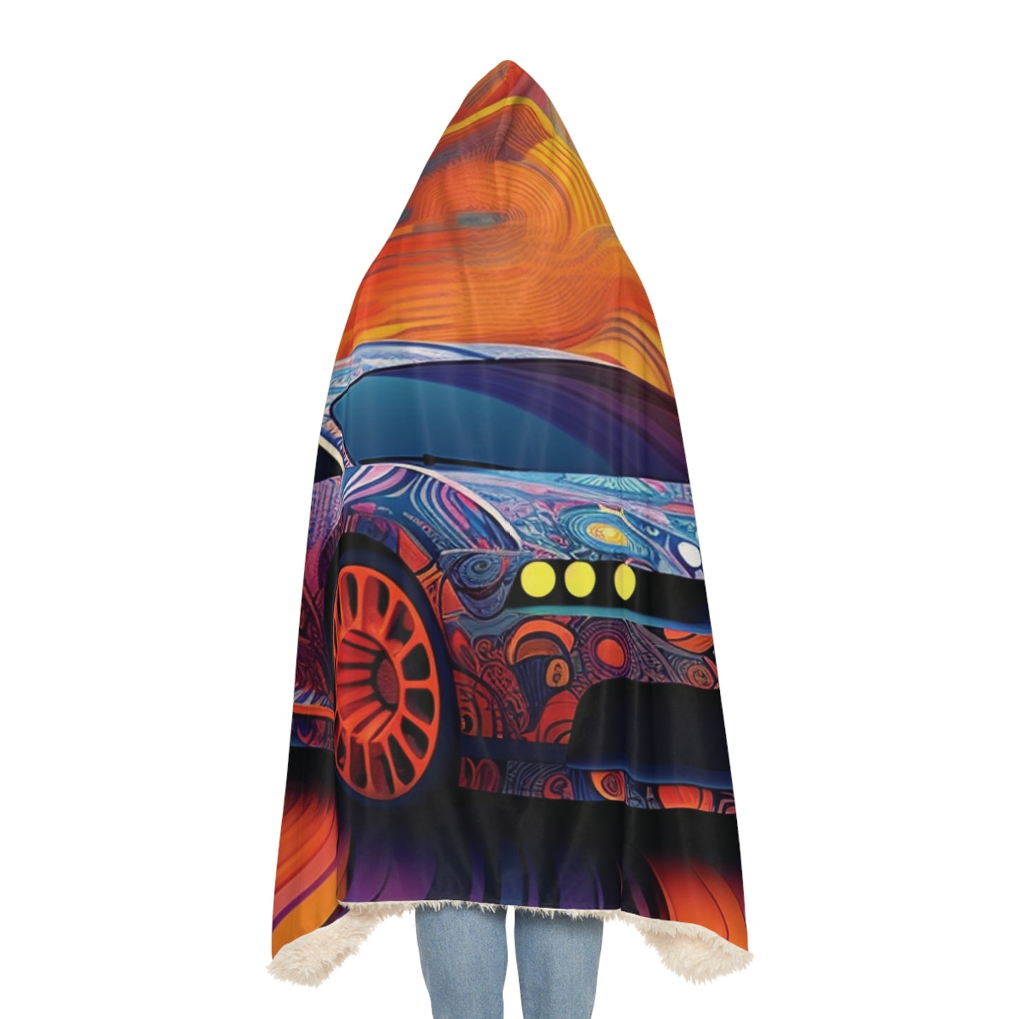 Snuggle Hooded Blanket Bugatti Abstract Concept 4