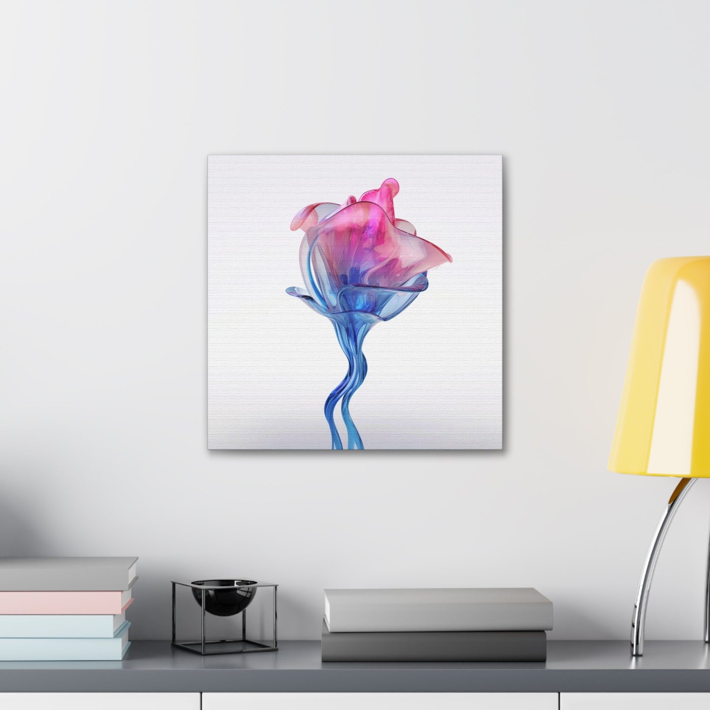 Canvas Gallery Wraps Pink & Blue Tulip Rose 4