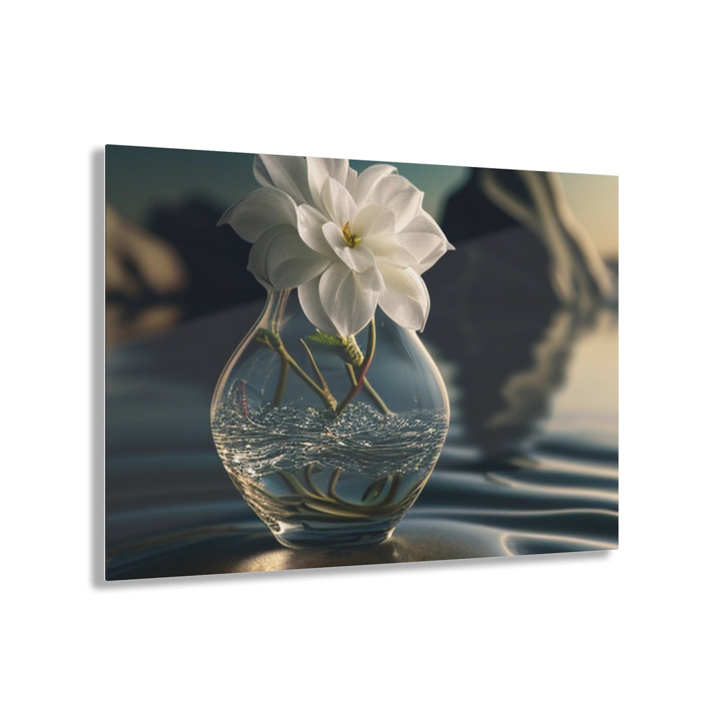 Acrylic Prints Jasmine glass vase 4