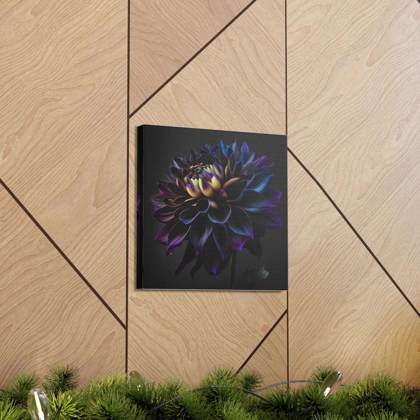 Canvas Gallery Wraps Dahlia Purple 1