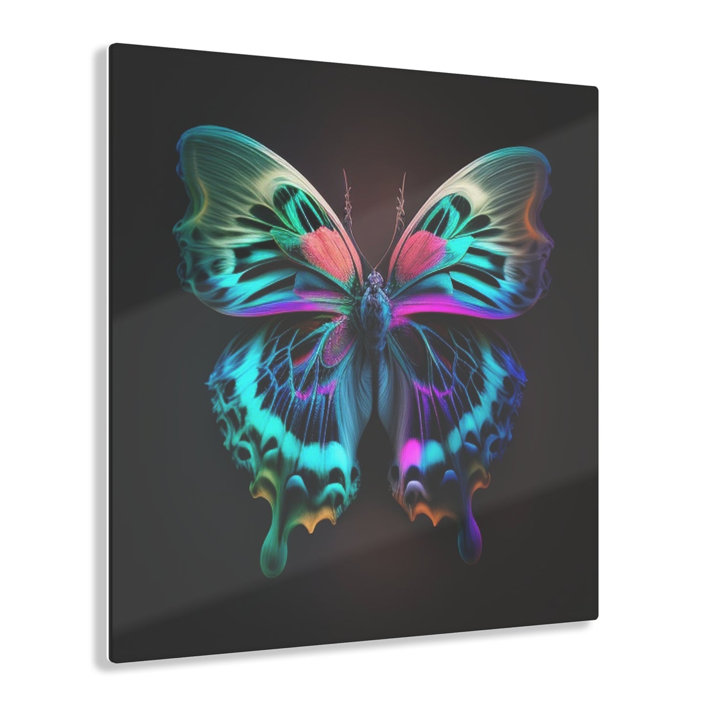 Acrylic Prints Neon Butterfly Fusion 1