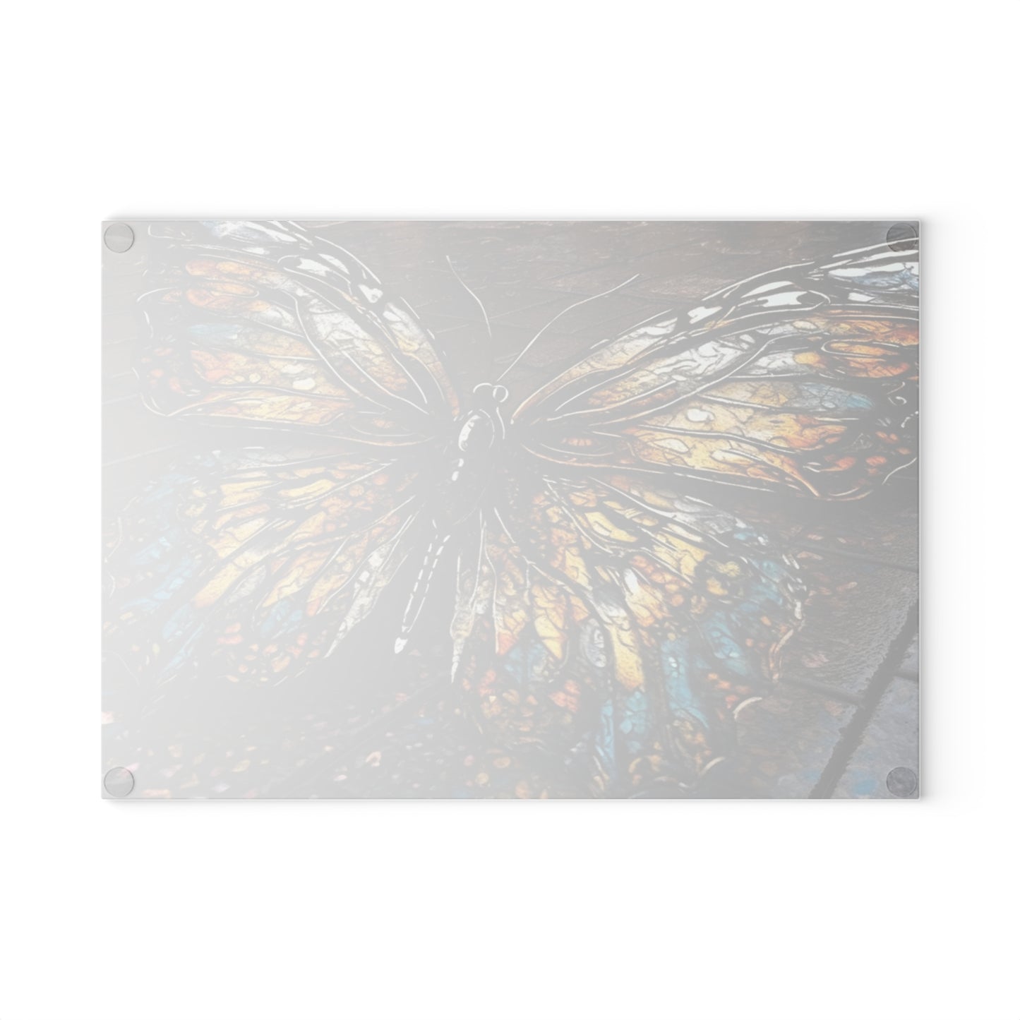 Glass Cutting Board Water Butterfly Street 1