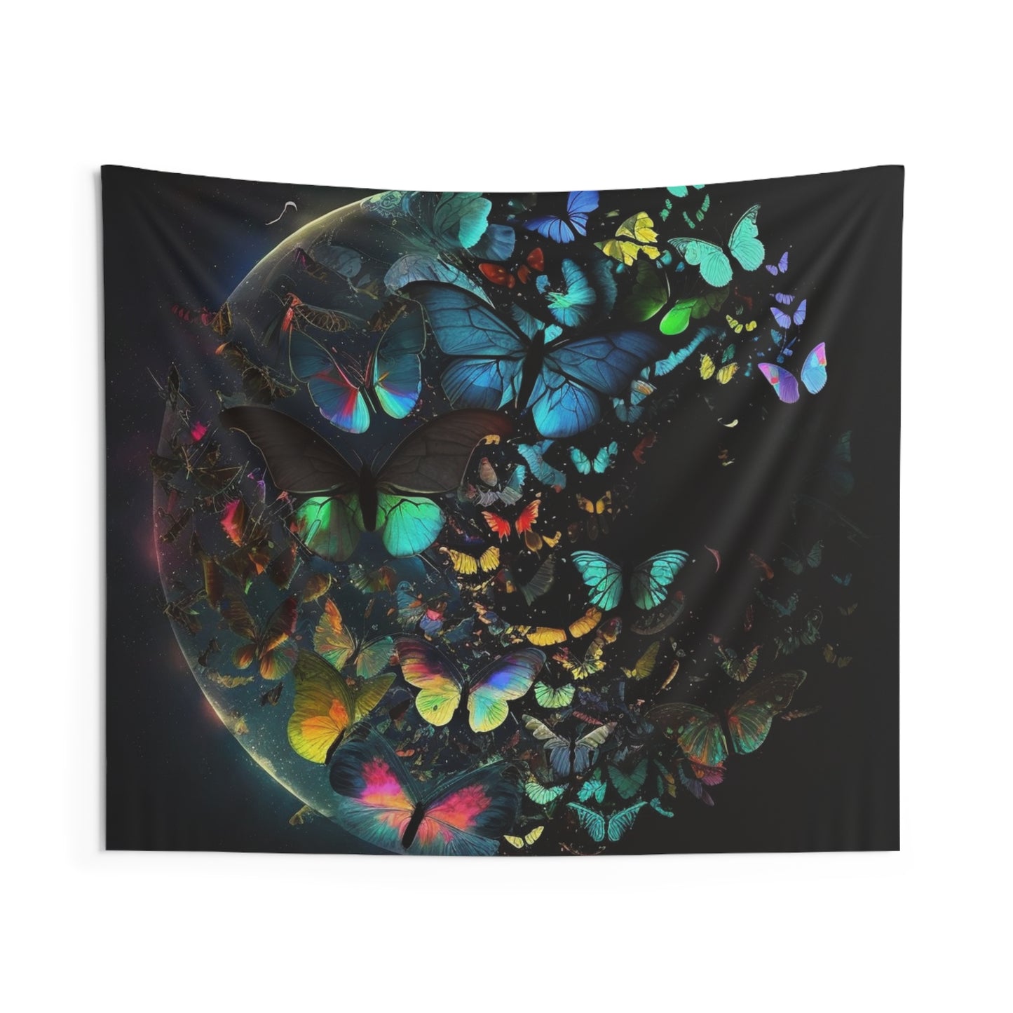Indoor Wall Tapestries Moon Butterfly 4