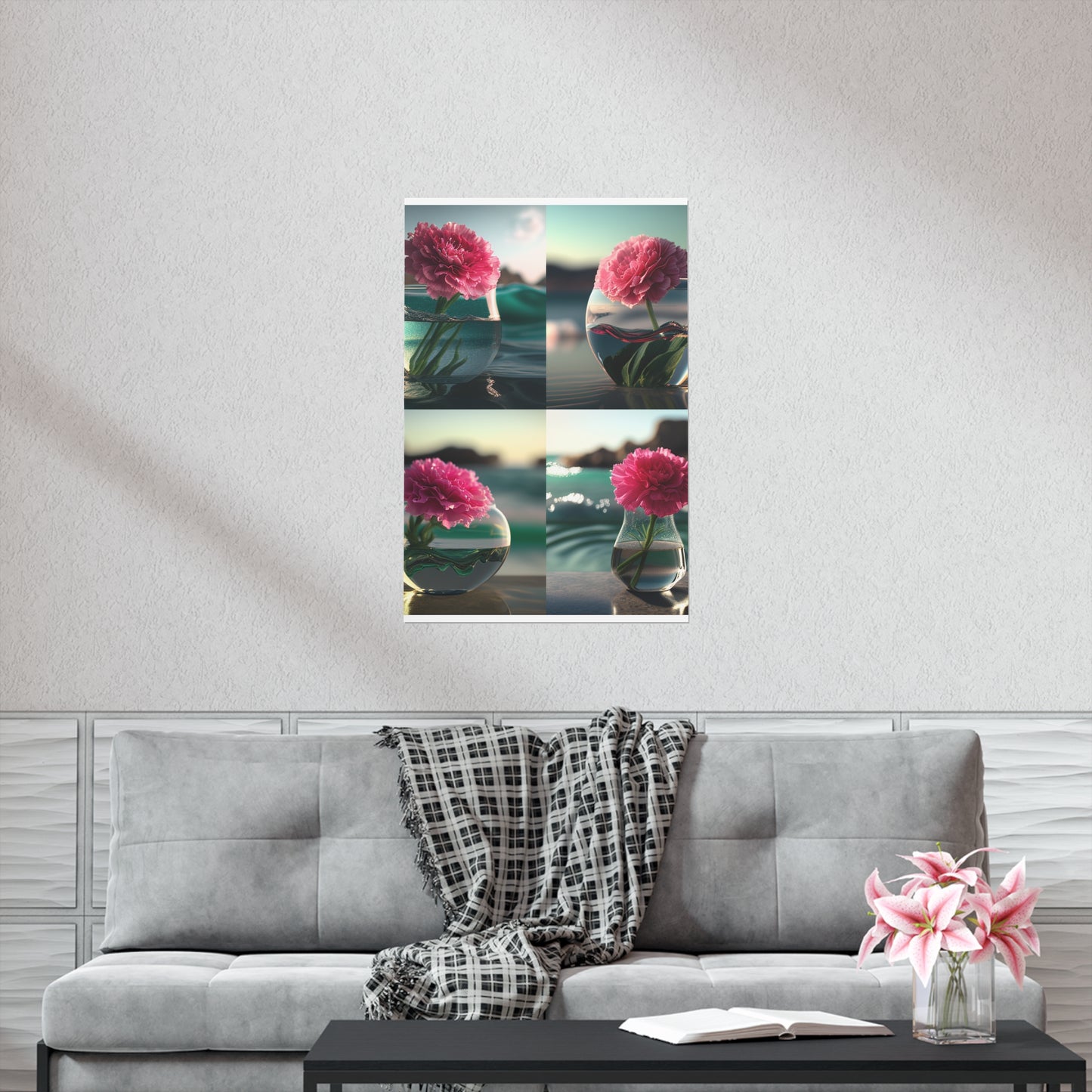 Premium Matte Vertical Posters Carnation 5