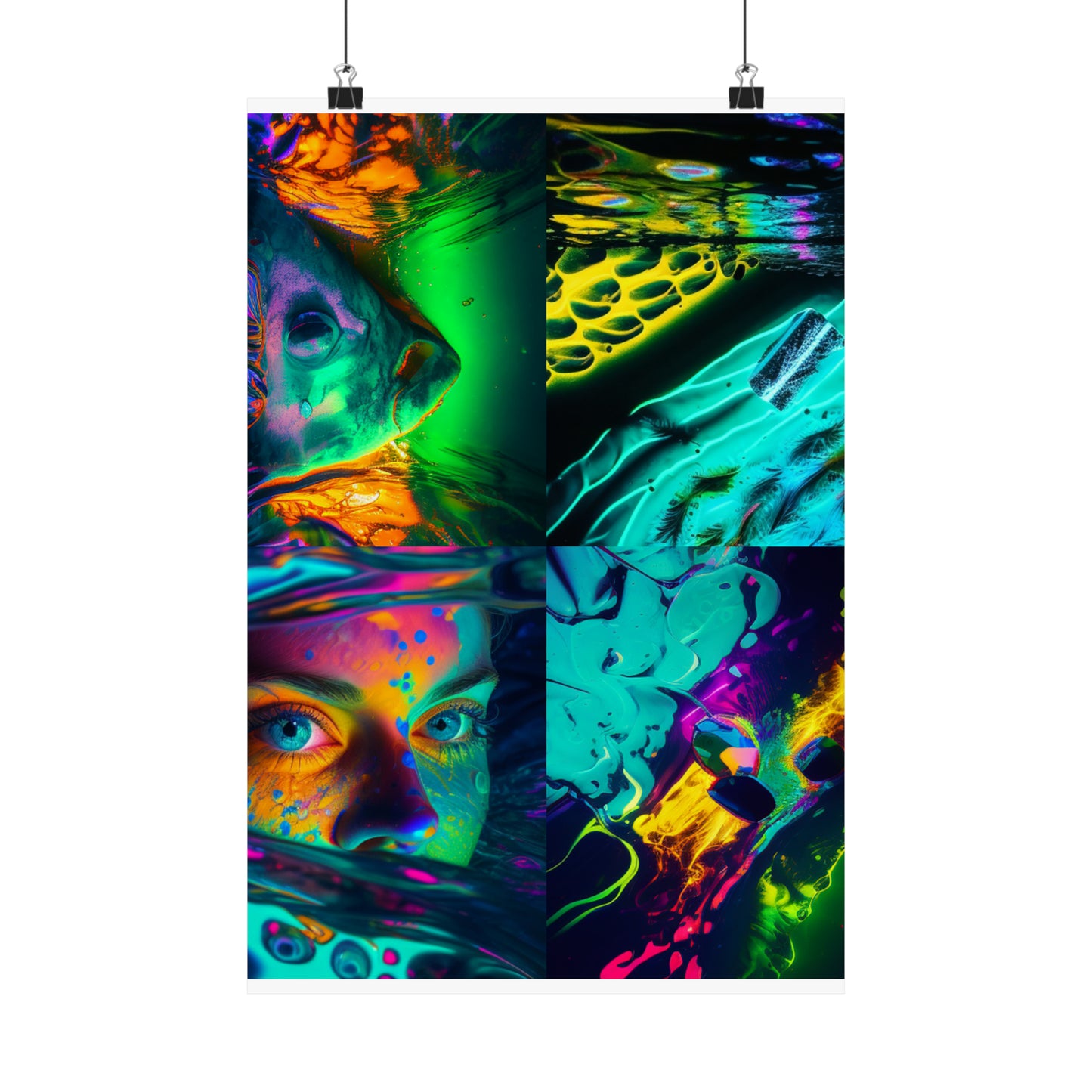 Premium Matte Vertical Posters Florescent Glow 5