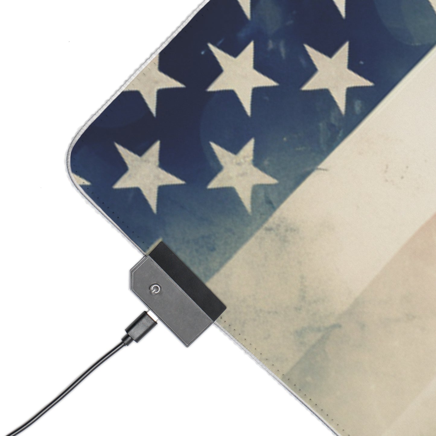 LED Gaming Mouse Pad Abstract American Flag Background Bugatti 1