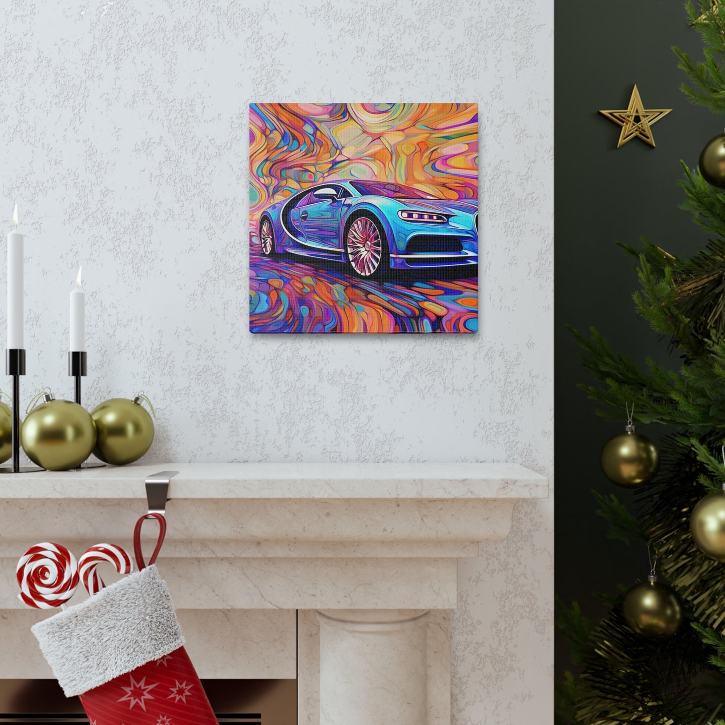 Canvas Gallery Wraps Bugatti Abstract Concept 3