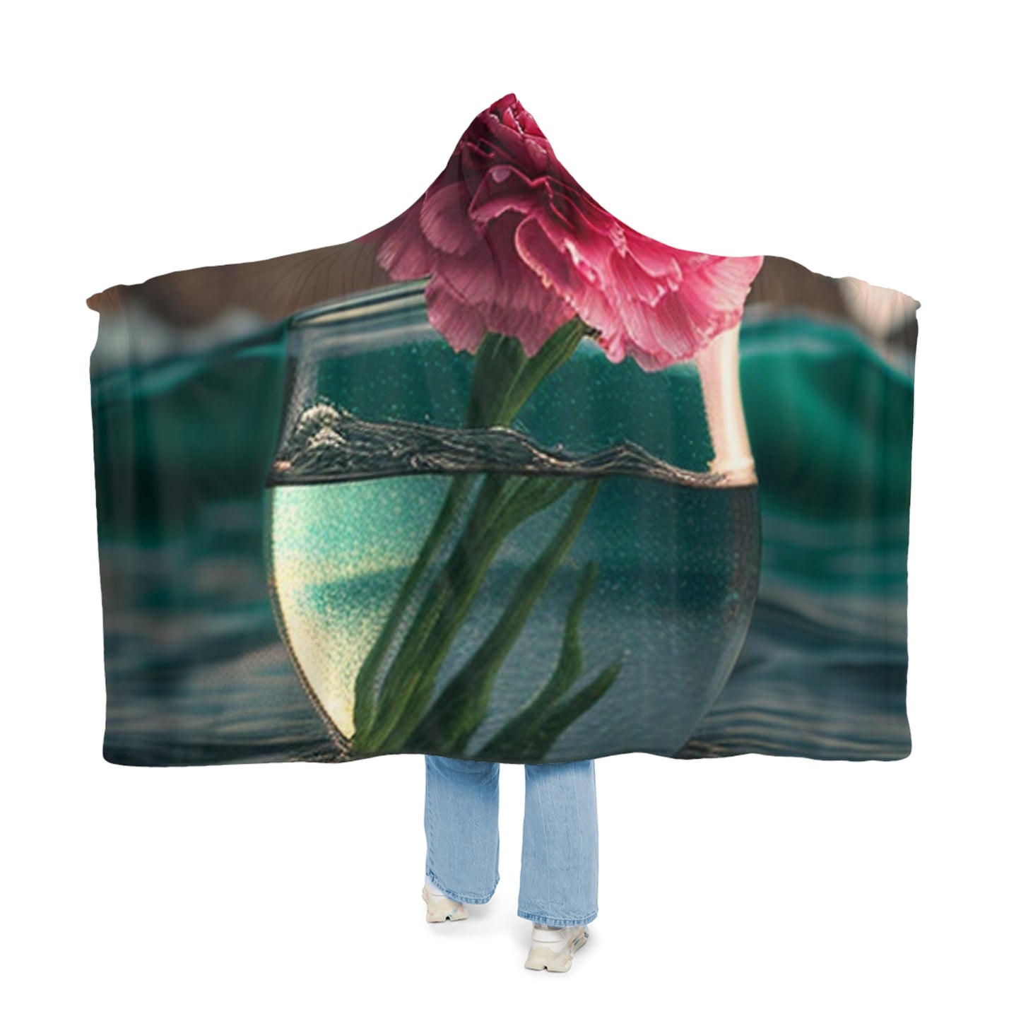 Snuggle Hooded Blanket Carnation 1