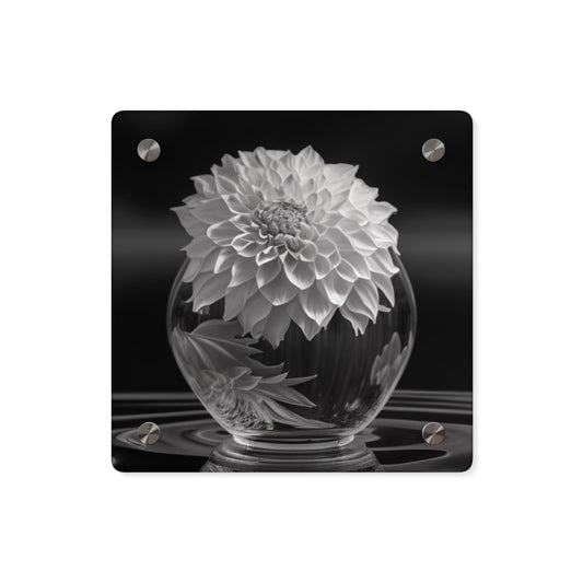 Acrylic Wall Art Panels White Dahlia 1