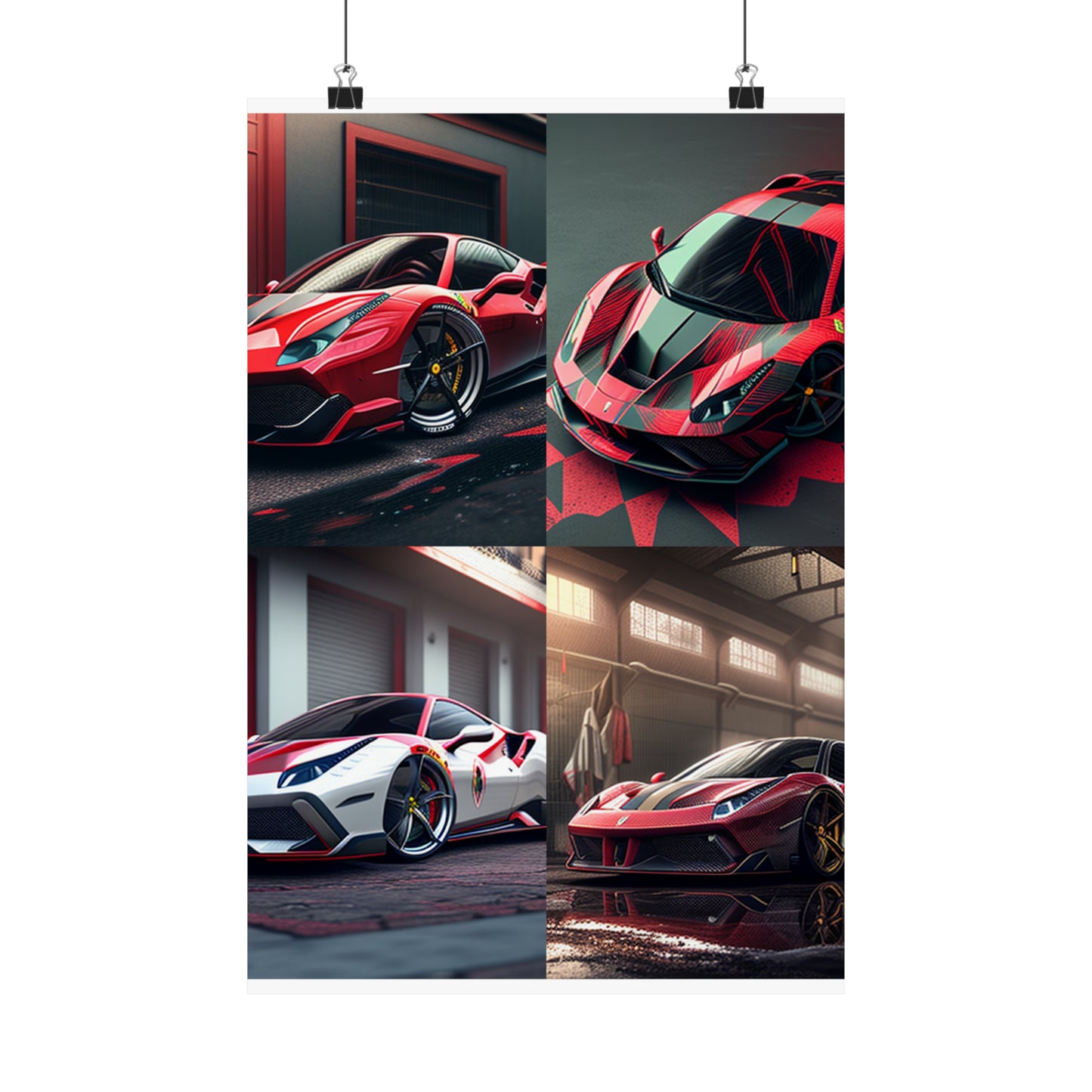 Premium Matte Vertical Posters Ferrari Hyper 5