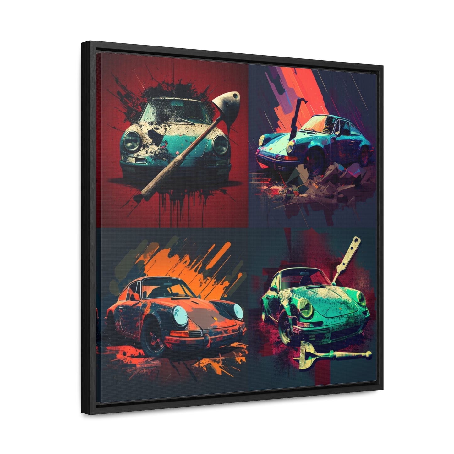 Gallery Canvas Wraps, Square Frame Porsche Abstract 5